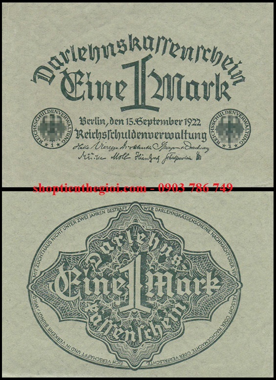 Đức 1 Mark 1922 UNC